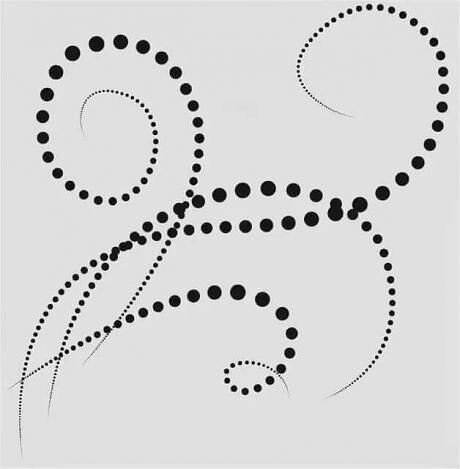 Точечный узор трафарет