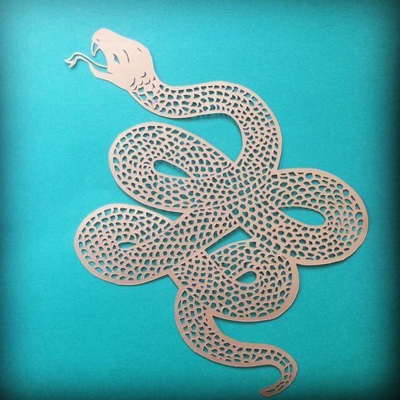 Трафарет змеи