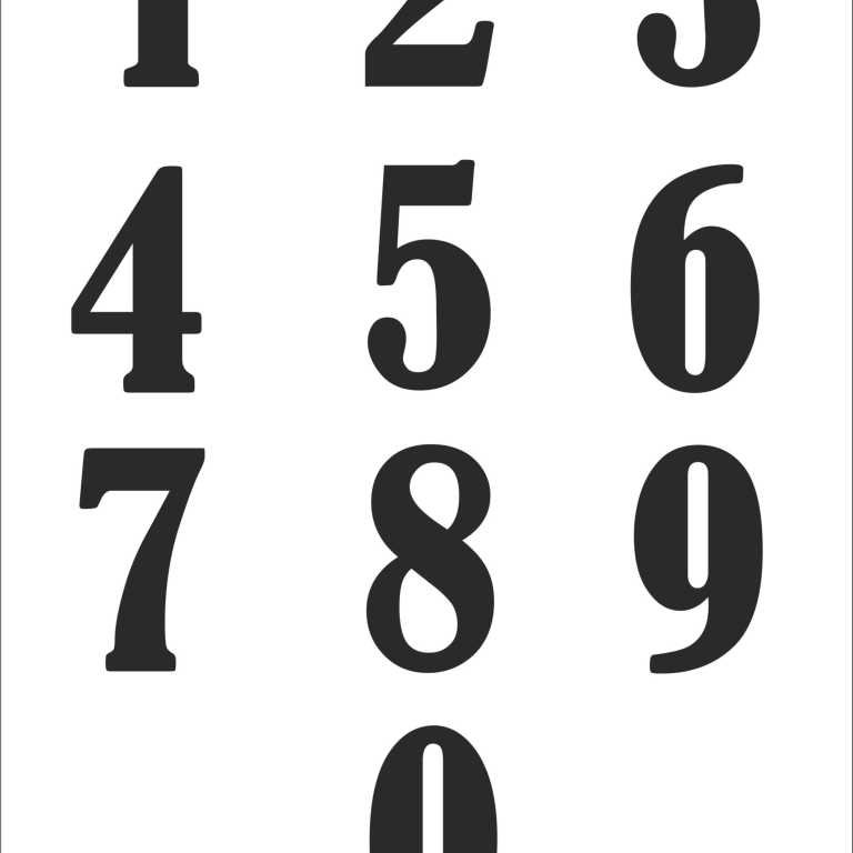 Цифра 1 распечатать и вырезать