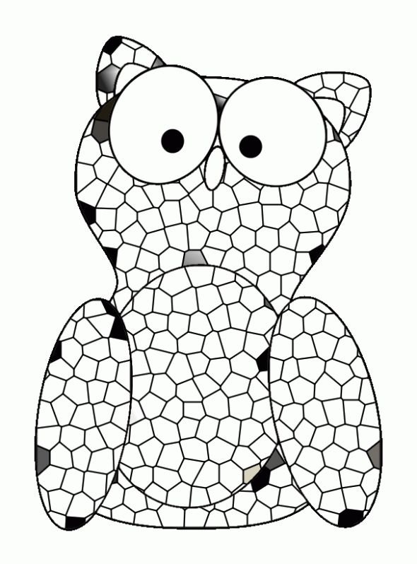 Раскраска мозаика для детей