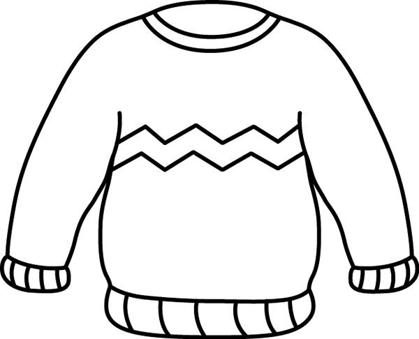 Раскраска одежда для малышей