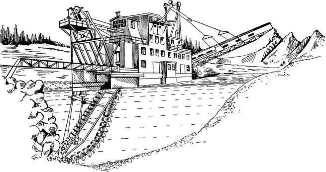 Конструктивная схема многочерпаковой Драги