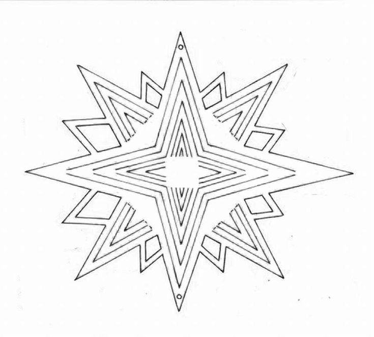 Вытынанки звезды