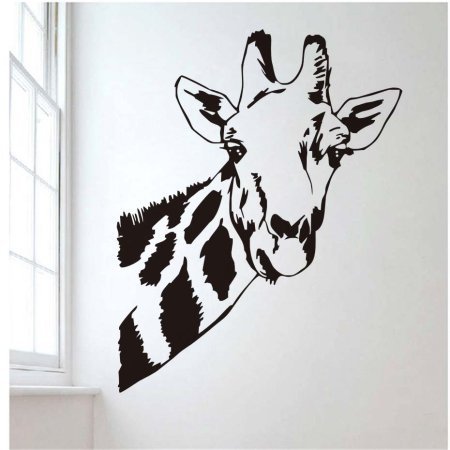 На стену трафарет животного