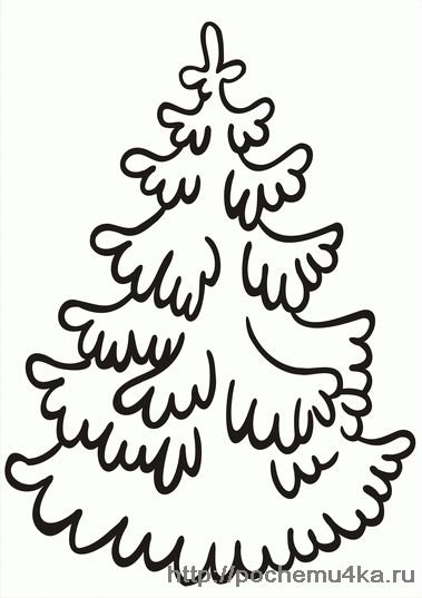 Трафарет "елка"