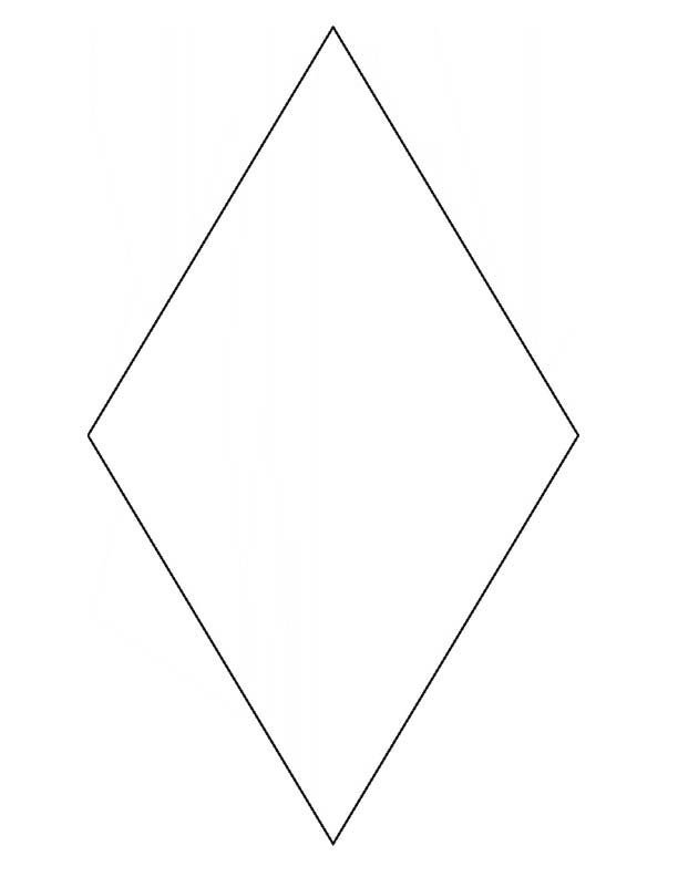 Трафарет ромбы