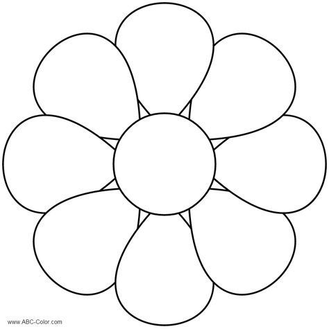 Цветочки для раскрашивания