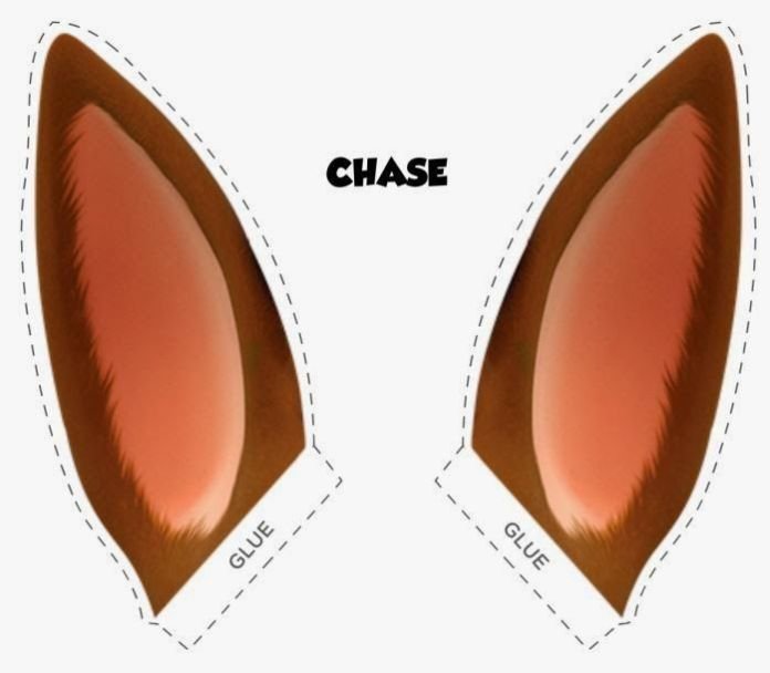 Шаблон собачьих ушей