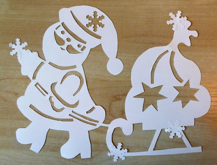 Фигуры для нового года для окон