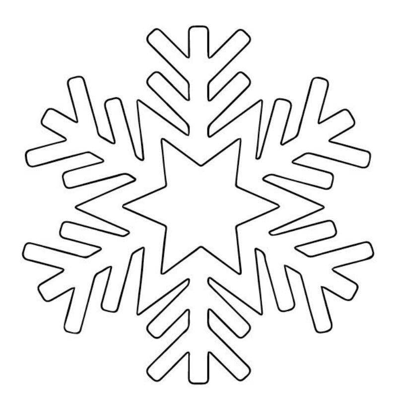 Шаблоны снежинок