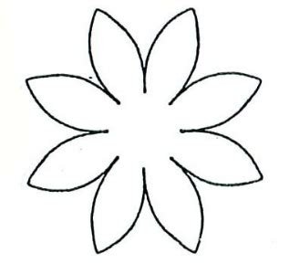 Трафарет цветочка