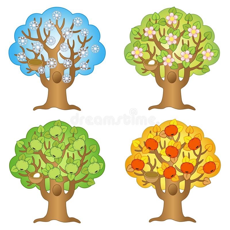 Макет дерева по сезонам