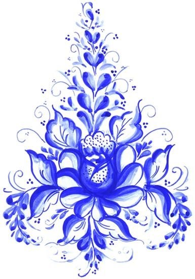 Гжель узоры