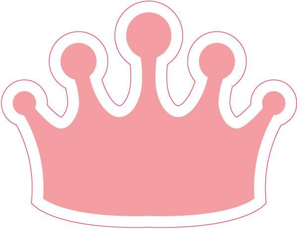 Корона трафарет для пряника