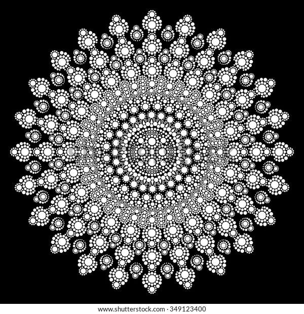 Точечная роспись трафареты