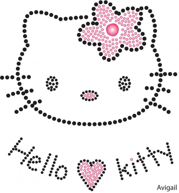 Хелло Китти стразами