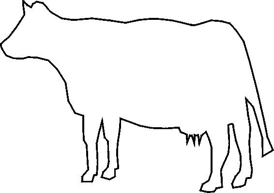 Силуэты домашних животных для детей