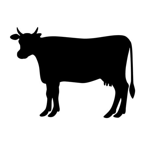 Корова контур