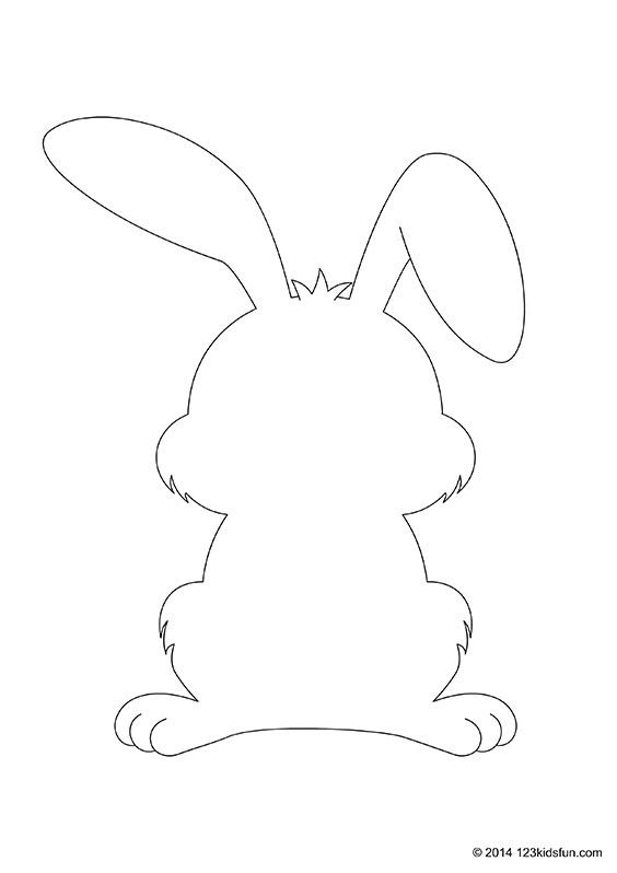 Трафарет зайца для вырезания