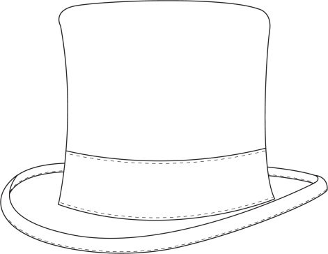 Шляпа трафарет