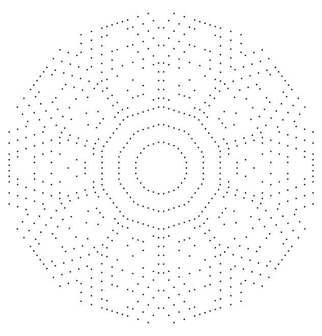 Рисование мандалы по точкам
