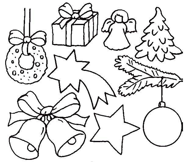 Новогодние игрушки для вырезания
