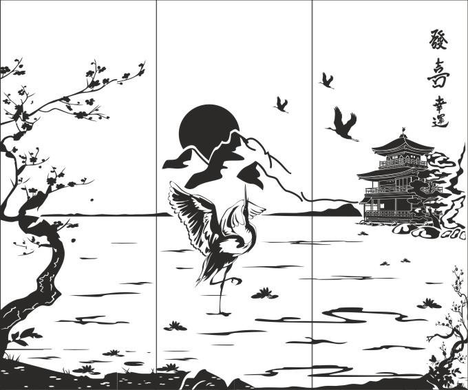 Трафареты в японском стиле