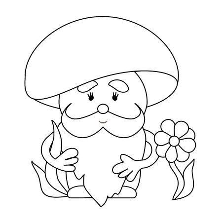 Лесовичок раскраска для детей