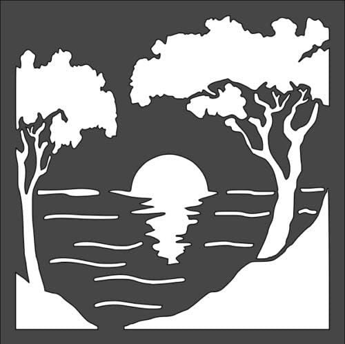 Трафарет заката