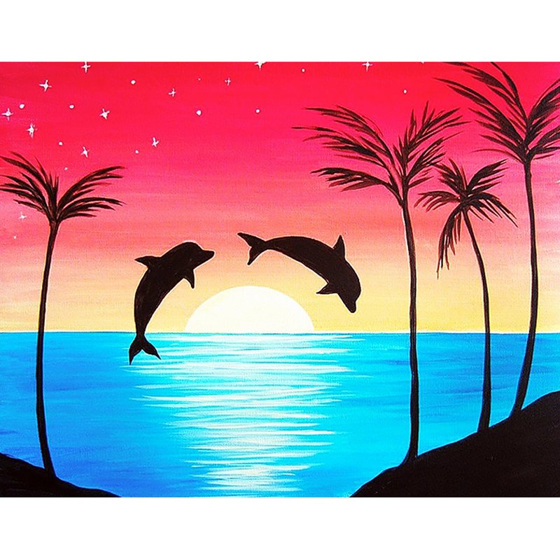 Рисование закат