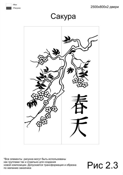 Сакура рисунок