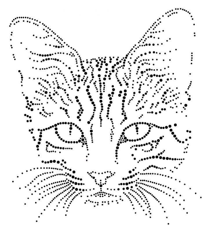 Точечная роспись трафареты