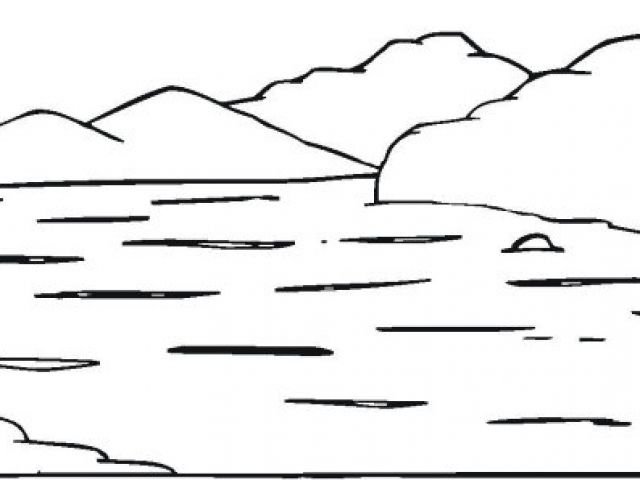 Раскраска. У реки