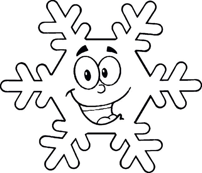 Раскраска снежинки для детей 4-5 лет