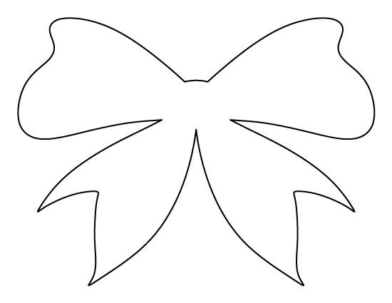 Бантик трафарет