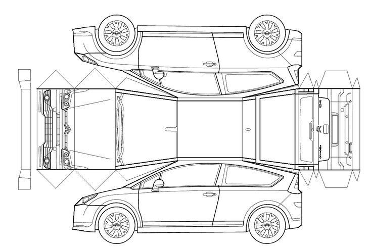 Мерседес w140 развертка