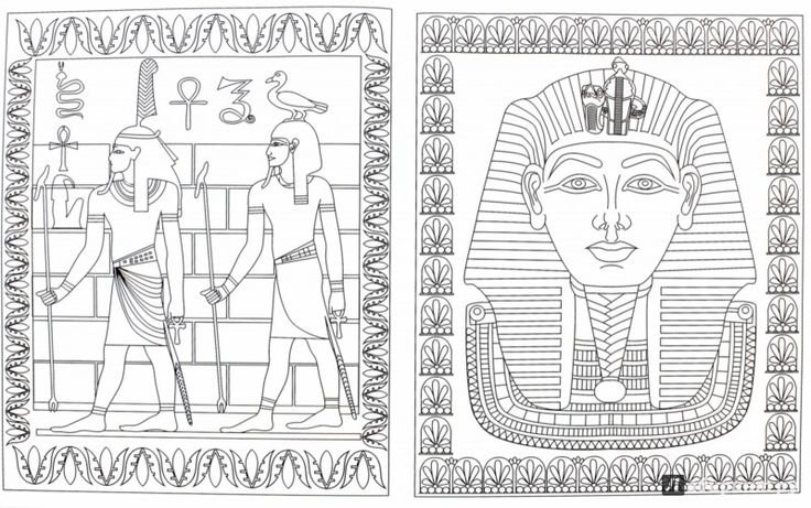 Египетские фрески фараон Тутанхамон