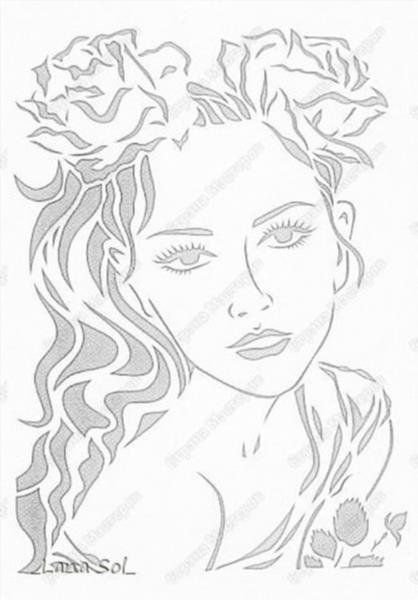 Вытыканки лицо девушки