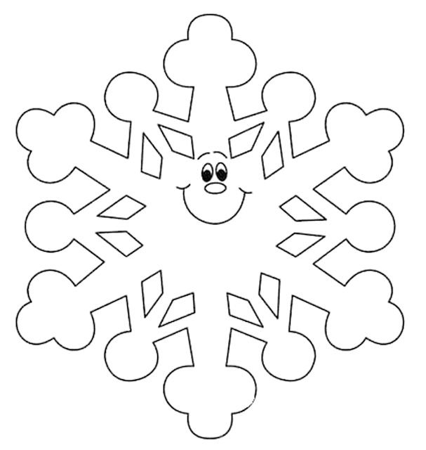 Трафарет «снежинки»