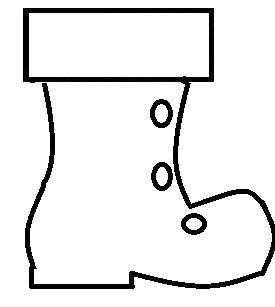 Сапоги раскраска для детей