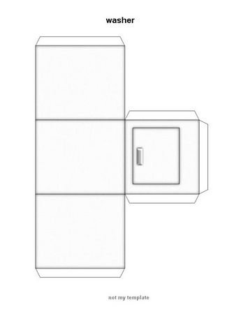 Развертка мебели для кукол