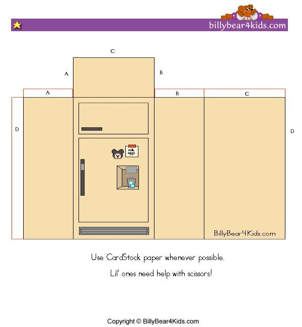 Развертка кухонной мебели из бумаги