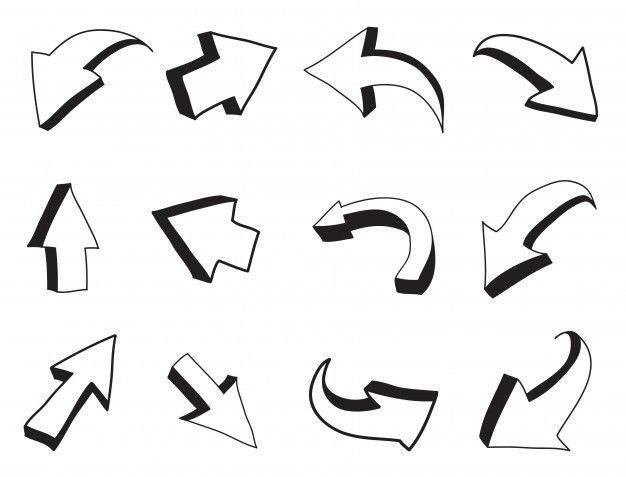 Трафарет стрелочки