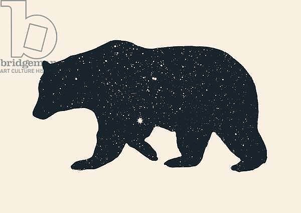 Силуэт медведя