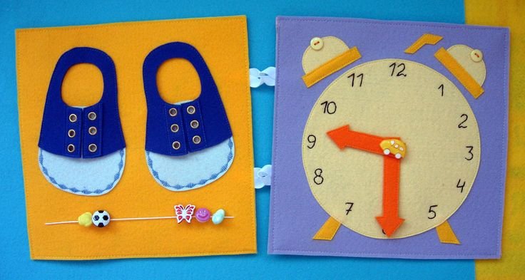 Развивающая книжка из фетра счет