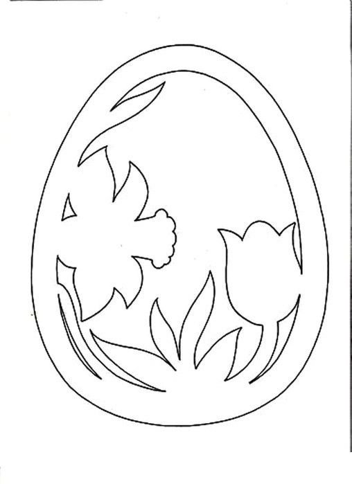 Вытынанка пасхальное яйцо