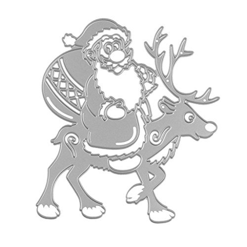 Трафареты на окна новогодние олени