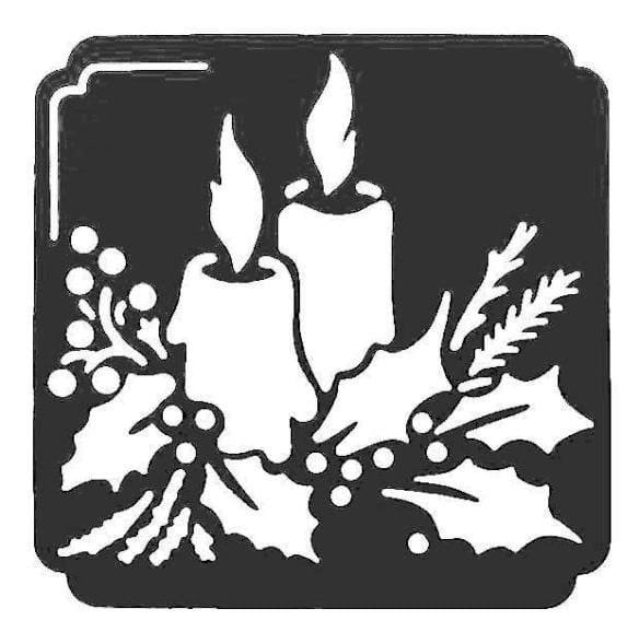 Трафареты для рисования на стекле новогодние