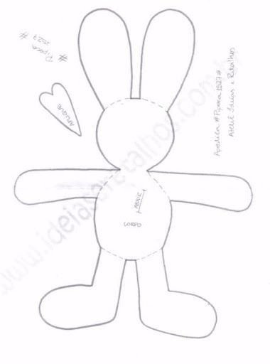 Выкройка зайца