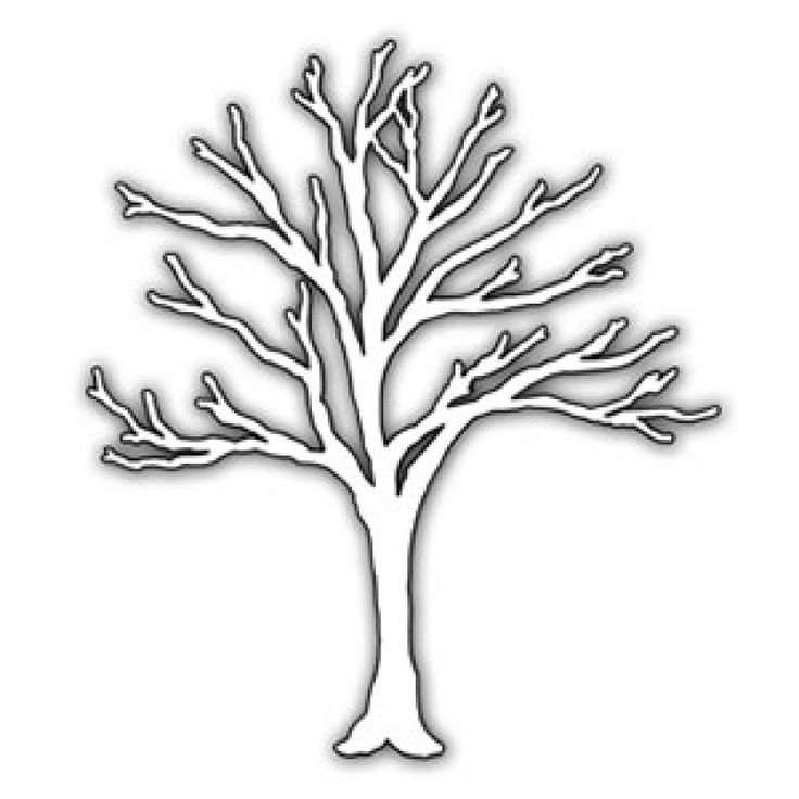 Силуэт зимнего дерева